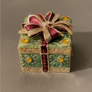 Christmas Monet Trinket Box